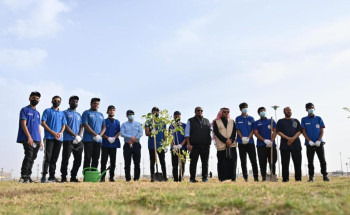 منشآت التدريب التقني بتبوك تشارك في في “حملة التشجير” بالمنطقة