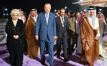 رئيس جمهورية تركيا يصل إلى جدة
