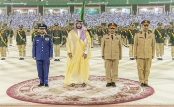 نيابة عن سمو ولي العهد .. سمو نائب وزير الدفاع يرعى حفل تخريج الدفعة(80)من طلبة كلية الملك عبدالعزيز الحربية