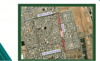 إغلاق طريق الخزان بحفر الباطن لاستكمال مشروع درء أخطار السيول
