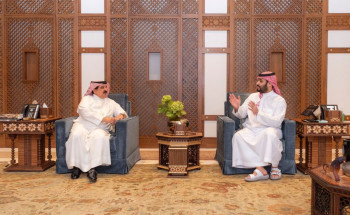 ولي العهد يستقبل ملك مملكة البحرين