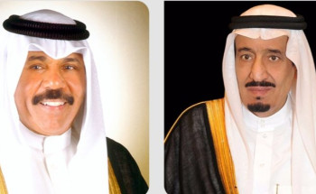 قيادة دولة الكويت تهنئ خادم الحرمين الشريفين بمناسبة اليوم الوطني الـ 92