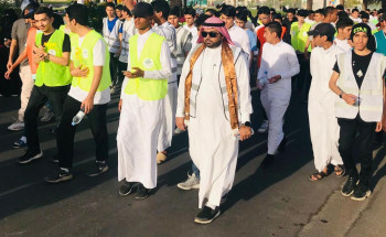 فريق بواسل المدينة التطوعي بثانوية الامير عبدالمحسن بن عبدالعزيز يشارك في تنظيم فعاليات مبادرة (كات ووك)