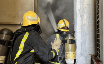 “مدني الأحساء” يخمد حريقاً اندلع في مصنع أغذية