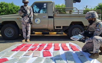 حرس الحدود يحبط محاولات تهريب(26.5)طن من القات المخدر و(671)كيلو جراماً من مادة الحشيش المخدر و(290,170)قرصاً خاضعاً لتنظيم التداول الطبي