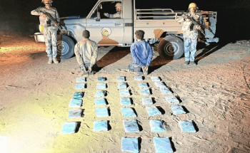 حرس الحدود بعسير يطيح بمخالفين بحوزتهما 32 كجم حشيش
