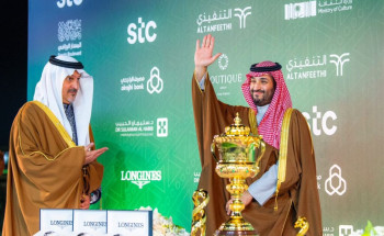 سمو ولي العهد يرعى حفل سباق كأس السعودية في ميدان الملك عبدالعزيز للفروسية بمدينة الرياض