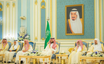 سمو ولي العهد يستقبل المهنئين بشهر رمضان المبارك