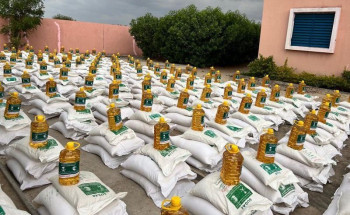 مركز الملك سلمان للإغاثة يوزع 6 أطنان من السلال الغذائية في مدينة دقيا في إقليم حجر لميس في تشاد