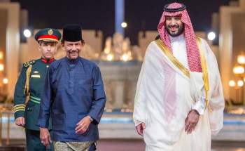 سمو ولي العهد يستقبل سلطان بروناي دار السلام