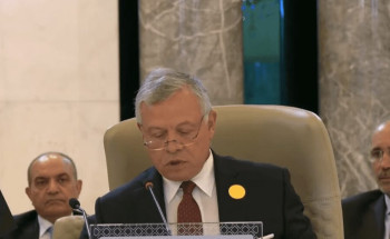 ملك الأردن: السلام العادل والشامل لن يتحقق إلا بإقامة دولة فلسطينية مستقلة