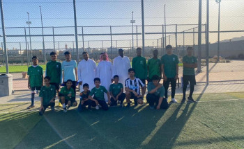 ملاعب أكاديمية حي الملك فهد الأول تحتضن مباراة كرة القدم بين شباب مجلس حي الملك فهد الأول  وبين شباب مجلس حي طيبه