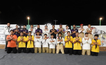 كشافة تعليم الجوف مستمرة بتقديم خدماتها لضيوف الرحمن بأبو عجرم