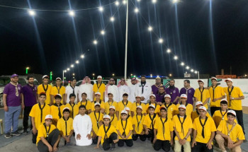 مدير مكتب التعليم بدومة الجندل يتفقد المعسكر الكشفي بمدينة الحجاج