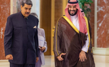 ولي العهد يلتقي رئيس جمهورية فنزويلا البوليفارية