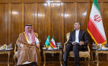 وزير الخارجية يلتقي وزير الخارجية الإيراني ويعقدان جلسة مباحثات رسمية