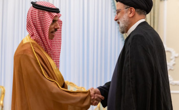 الرئيس الإيراني يستقبل سمو وزير الخارجية