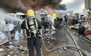 “مدني الرياض” يخمد حريقاً اندلع في أرض مسورة بحي “المشاعل”