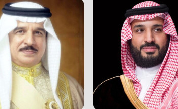 ولي العهد يجري اتصالاً هاتفياً بملك البحرين