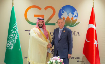 ولي العهد يجتمع مع الرئيس التركي على هامش انعقاد قمة مجموعة العشرين