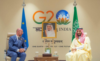 ولي العهد يلتقي رئيس المجلس الأوروبي على هامش انعقاد قمة مجموعة العشرين