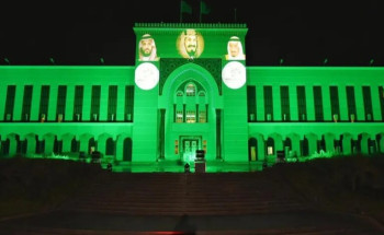 شوارع وميادين جدة تتوشح باللون الأخضر احتفاءً باليوم الوطني الـ93