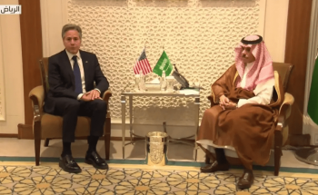 وزير الخارجية السعودي لبلينكن يؤكد على ضرورة وقف إطلاق النار في غزة وضمان دخول المساعدات الإنسانية للقطاع