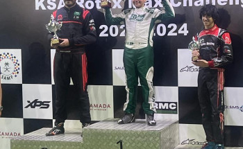 السائق السعودي اليافع عبداللـه أيمن كامل يحقق المركز الأول للمرة الثانية في(تحدي روتاكس)السعودية للكارتينج