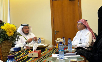 سعادة مدير عام موارد وتنمية جازان يستقبل الرئيس التنفيذي لجمعية الوداد