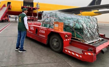 مغادرة الطائرة الإغاثية السعودية الثالثة لإغاثة الشعب الفلسطيني في قطاع غزة