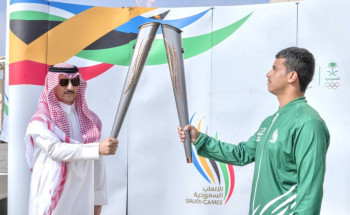 شعلة دورة الألعاب السعودية 2023 تختتم زيارتها في منطقة الحدود الشمالية