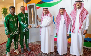 أمير القصيم يستقبل شعلة دورة الألعاب السعودية 2023