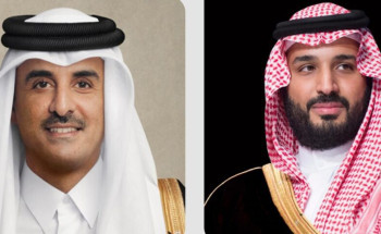 ولي العهد يبعث برقية شكر لأمير دولة قطر إثر مغادرته الدوحة