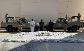 ‎حرس الحدود يحبط محاولة تهريب أكثر من(1.6)طن من مادة الحشيش المخدر بمنطقة نجران