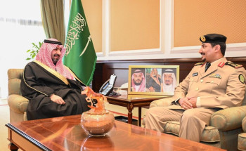 نائب أمير تبوك يستقبل قائد قوة أمن المنشآت بالمنطقة