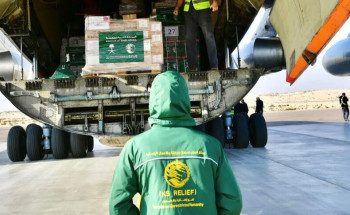وصول الطائرة الإغاثية السعودية الـ 34 لإغاثة الشعب الفلسطيني في قطاع غزة
