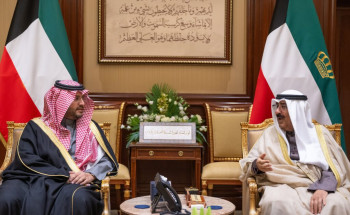 أمير دولة الكويت يستقبل سمو الأمير تركي بن محمد بن فهد