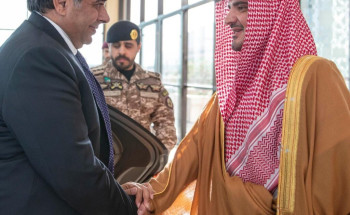 الأمير عبدالعزيز بن سعود يستقبل وزير الداخلية الباكستاني المكلف