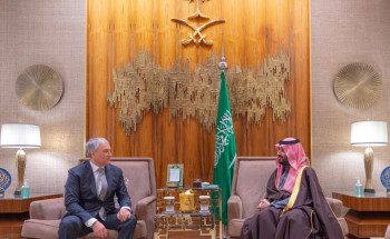 ولي العهد يستقبل رئيس مجلس الدوما للجمعية الفيدرالية في روسيا الاتحادية