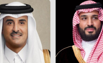 سمو ولي العهد يتلقى اتصالاً هاتفيًا من أمير دولة قطر