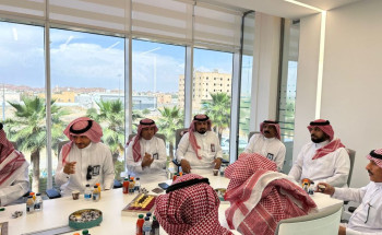 فرع وزارة التجارة بالجوف يقيم حفل معايدة لمنسوبيه