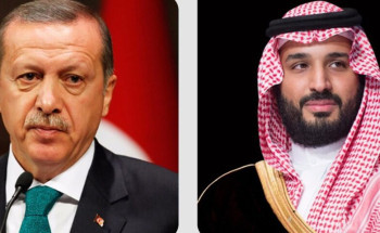 ولي العهد يتلقى اتصالاً هاتفياً من رئيس الجمهورية التركية