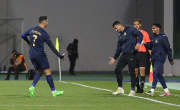 كريستيانو رونالدو يسجل هاتريك فى حفلة أبها ضد النصر التي انتهت 8-0