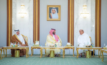 سمو ولي العهد يستقبل دولة رئيس وزراء جمهورية باكستان الإسلامية بحضور سمو ولي عهد مملكة البحرين
