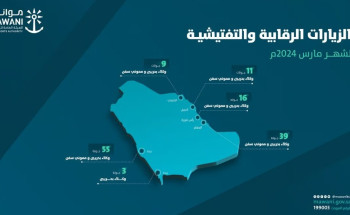 “موانئ” تنفذ 133 جولة تفتيشية على الوكلاء الملاحيين ومموني السفن خلال مارس