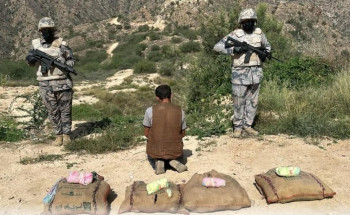 حرس الحدود بجازان يقبض على مخالف حاول تهريب 60 كيلوجرامًا من القات المخدر