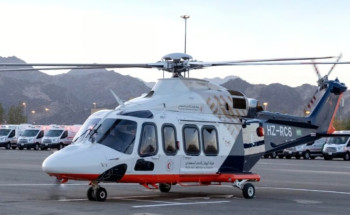 الإسعاف الجوي بالجوف ينقل مصابَيْن من مركز طلعة عمار إلى سكاكا في 13 دقيقة