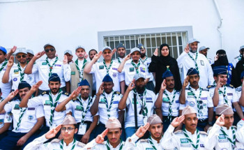 وزير التعليم يزور الكشافة المشاركين في معسكرات الخدمة العامة بمكة المكرمة