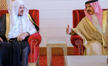ملك مملكة البحرين يستقبل رئيس مجلس الشورى
