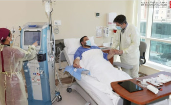 “غسيل الكلى” بمستشفى الدكتور سليمان الحبيبب بالقصيم.. أعلى درجة من الرعاية الصحية الآمنة لمرضى الفشل الكلوي
